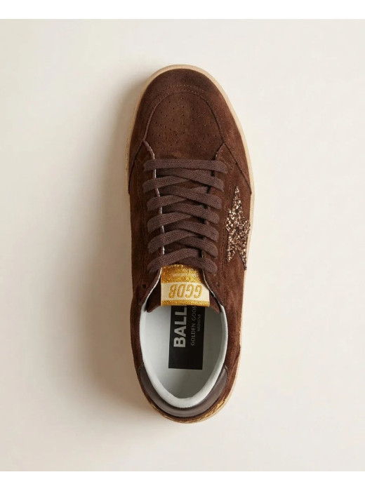 Ball Star in Brown Suede With White Star and Heel Tab