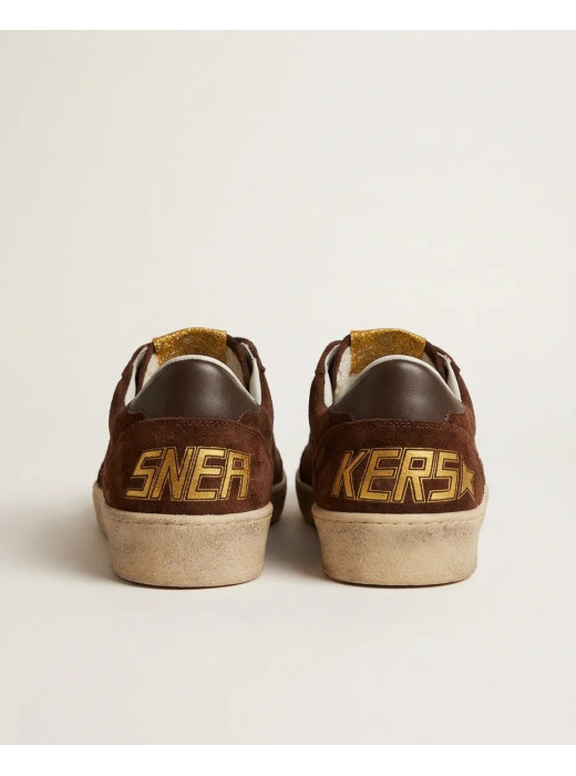 Ball Star in Brown Suede With White Star and Heel Tab