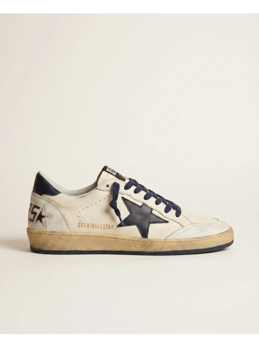 Ball Star Blue leather star