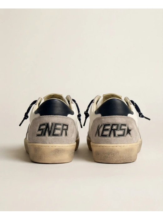 Mens Ball Star in Grey Suede With Grey Star