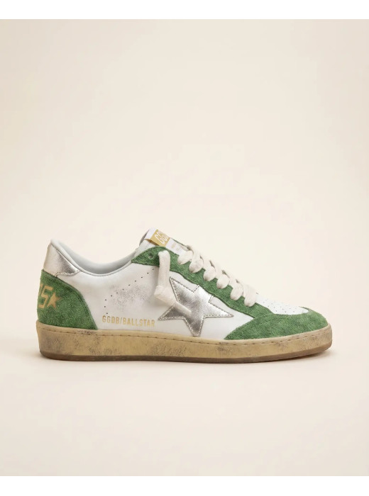 Ball Star in Green Suede with Gold Star