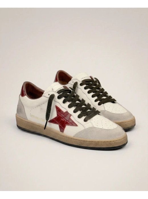 Mens Ball Star Burgundy croco star