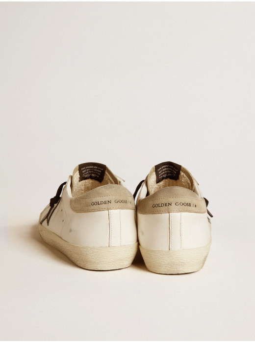 Mens Super-Star LTD with black croc-print leather star and suede inserts