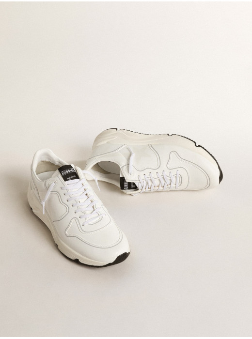 Mens bio-based Running Sole with white star and heel tab