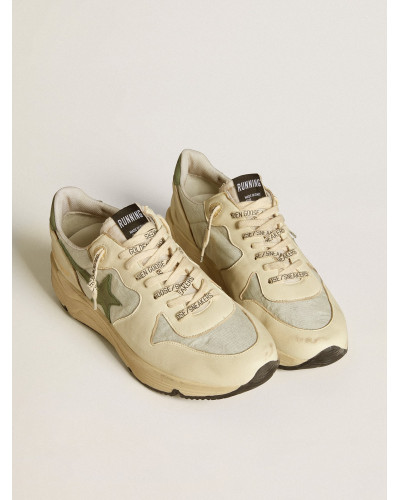 Mens Running Sole LTD in nylon and nappa with nubuck star and heel tab