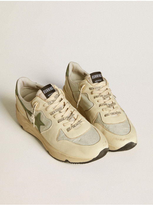 Mens Running Sole LTD in nylon and nappa with nubuck star and heel tab