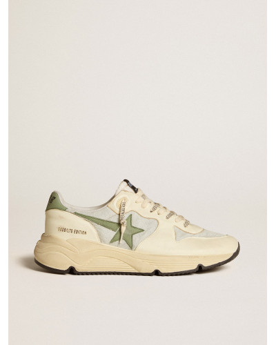 Mens Running Sole LTD in nylon and nappa with nubuck star and heel tab