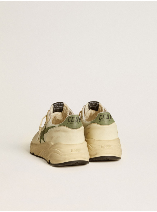 Mens Running Sole LTD in nylon and nappa with nubuck star and heel tab