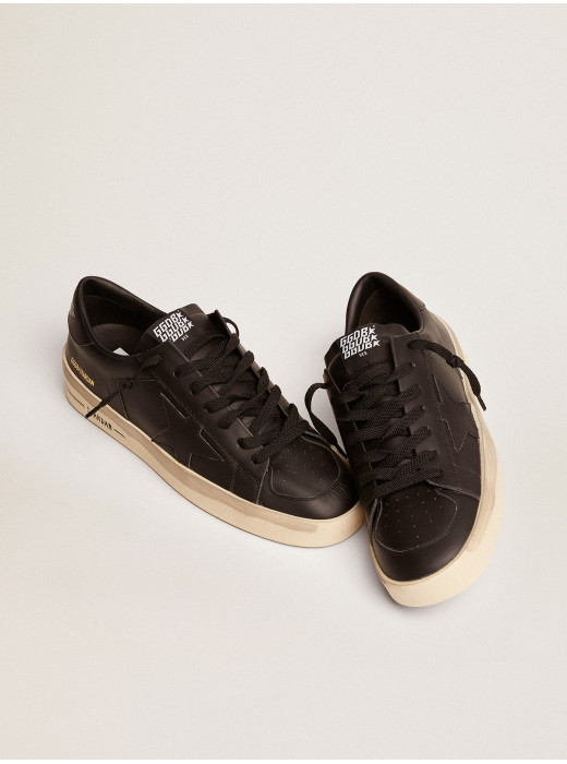 Mens Stardan in total black leather
