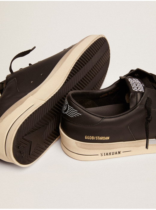 Mens Stardan in total black leather