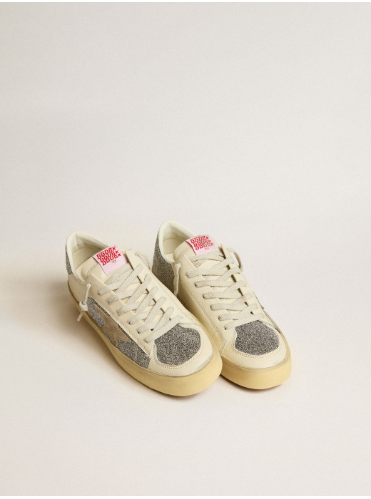 Mens Stardan in suede with sand star and Swarovski crystal inserts
