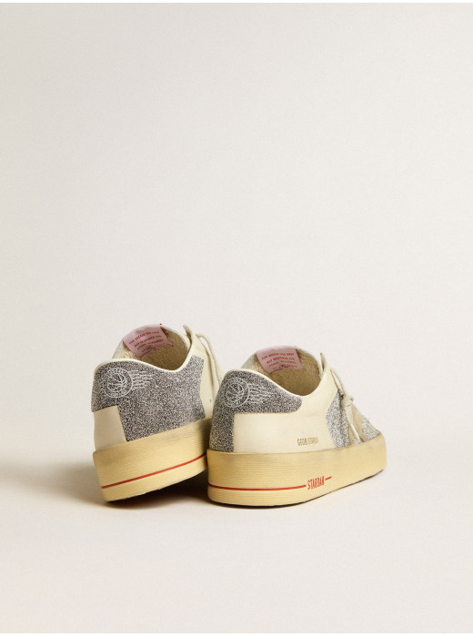 Mens Stardan in suede with sand star and Swarovski crystal inserts