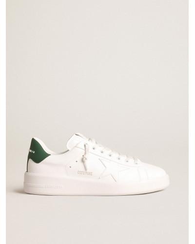 Purestar with white bio-based star and mat green leather heel tab