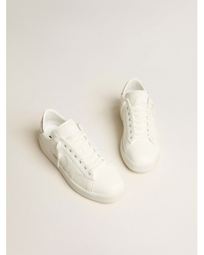 Mens bio-based Purestar with white star and mirror-effect heel tab