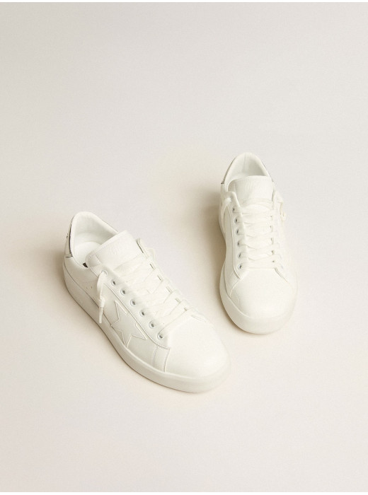 Mens bio-based Purestar with white star and mirror-effect heel tab