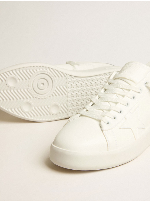 Mens bio-based Purestar with white star and mirror-effect heel tab