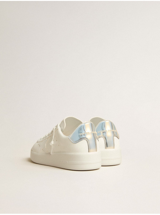 Mens bio-based Purestar with white star and mirror-effect heel tab