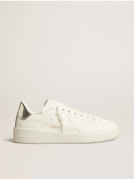 Mens bio-based Purestar with white star and mirror-effect heel tab