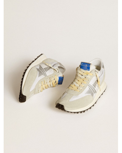 Mens Marathon with white nylon upper and silver star