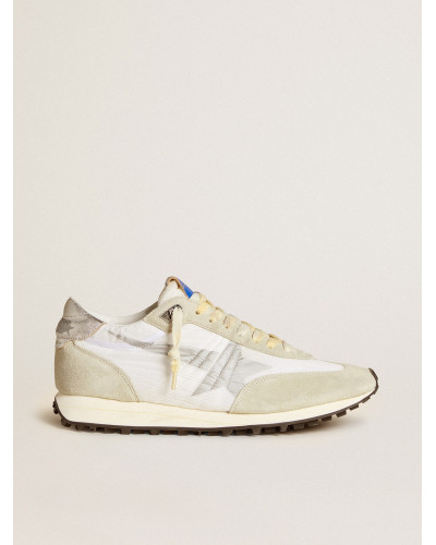 Mens Marathon with white nylon upper and silver star