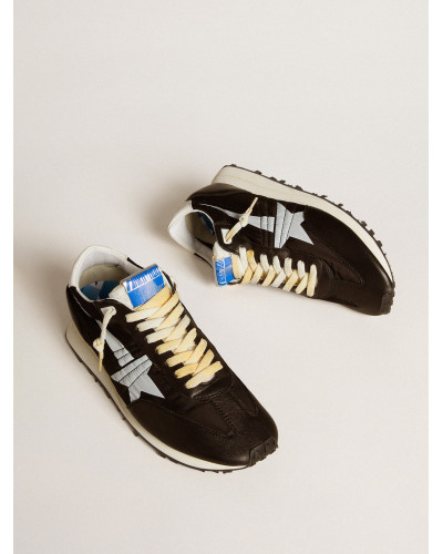 Mens Marathon with black nylon upper and white star