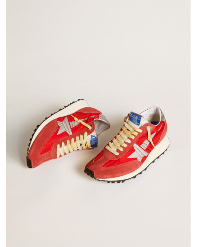 Mens Marathon with red nylon upper and silver star