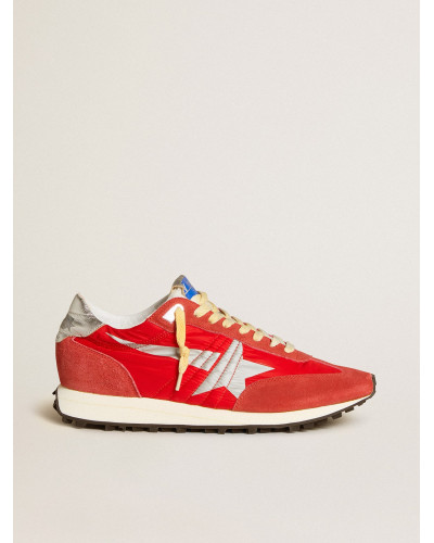 Mens Marathon with red nylon upper and silver star