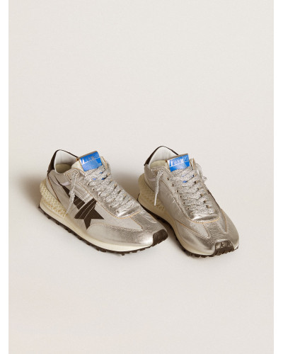 Mens Marathon with silver ripstop nylon upper and black star