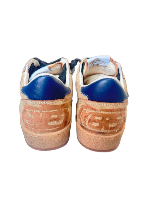 Ball Star in Aged Nappa with Green Leather Star and Blue Heel Tab