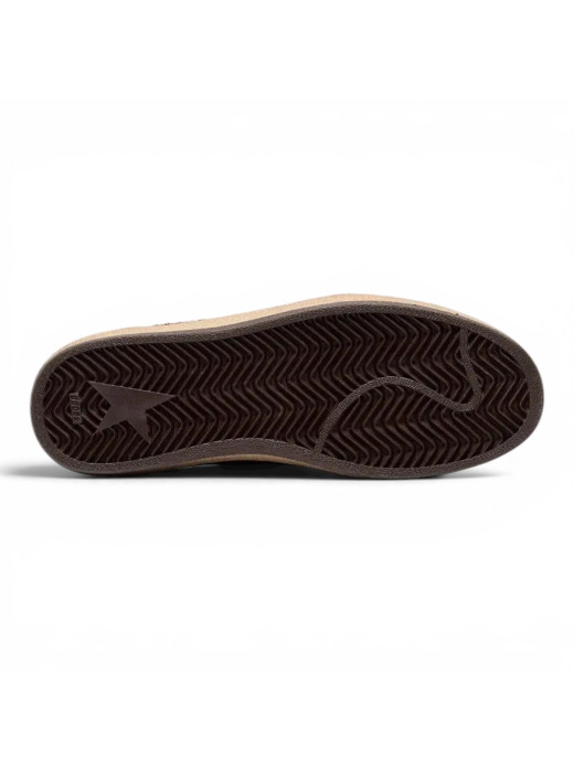 Ball Star in Brown Suede with Brown Leather Star and Heel Tab