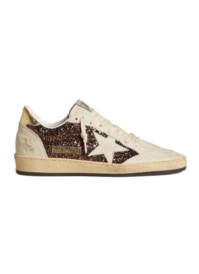 Ball Star in Glitter with Leather Star and Metallic Heel Tab