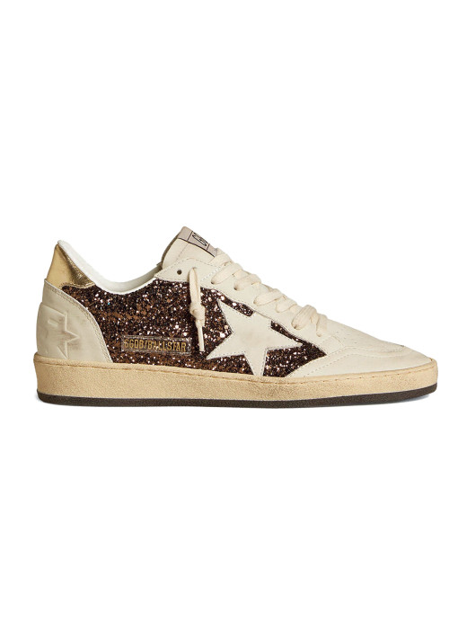 Ball Star in Glitter with Leather Star and Metallic Heel Tab