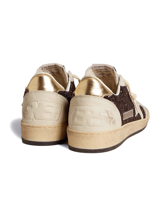 Ball Star in Glitter with Leather Star and Metallic Heel Tab