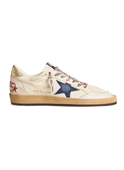 Ball Star in Nappa with Blue Star and Platinum Heel Tab