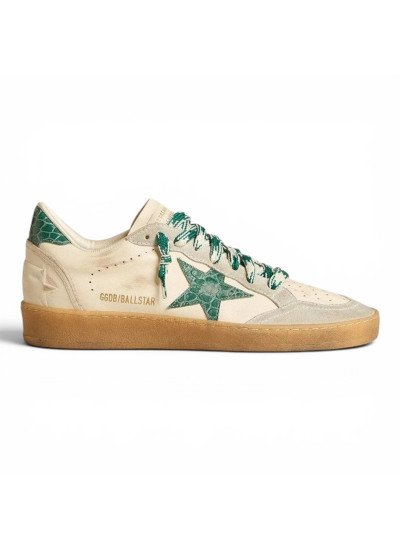 Ball Star LTD with Green Crocodile-Print Star and Heel Tab