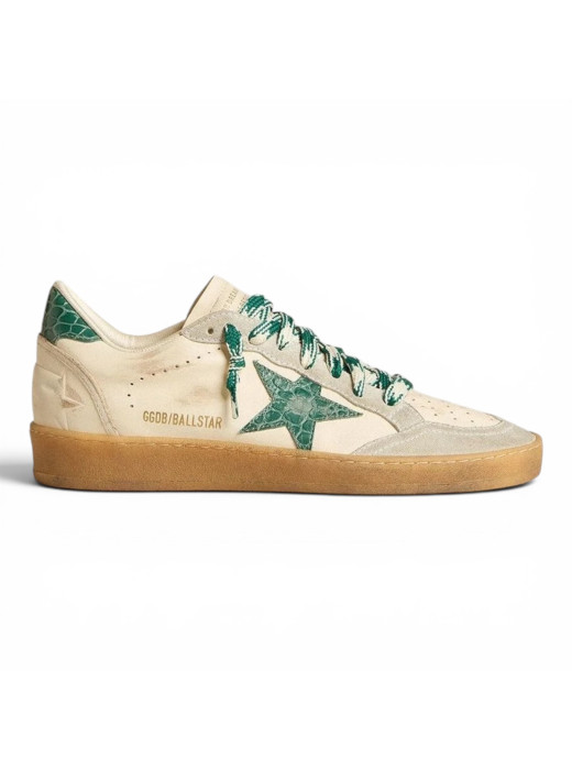 Ball Star LTD with Green Crocodile-Print Star and Heel Tab