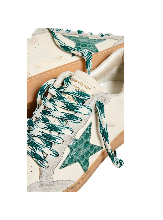 Ball Star LTD with Green Crocodile-Print Star and Heel Tab