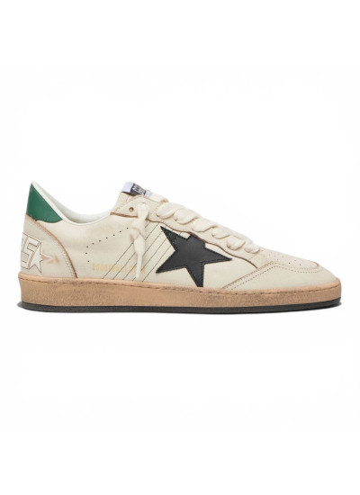 Mens Ball Star with Black Leather Star and Green Leather Heel Tab Mens Ball Star with Black Leather Star and Green Leather Heel Tab