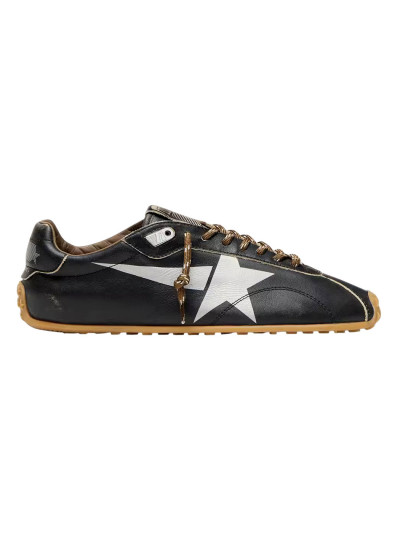 Marathon in Black Leather with Silver Star
