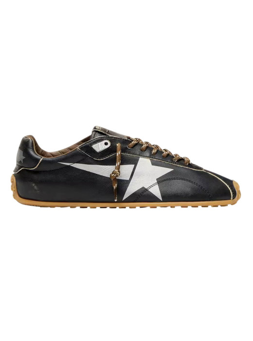 Marathon in Black Leather with Silver Star