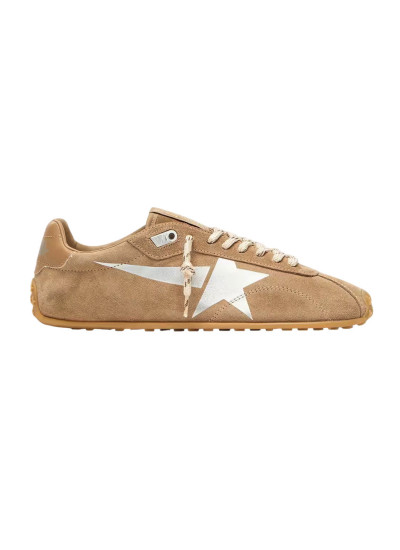 Marathon in Tobacco Suede with Silver Star Marathon in Tobacco Suede with Silver Star