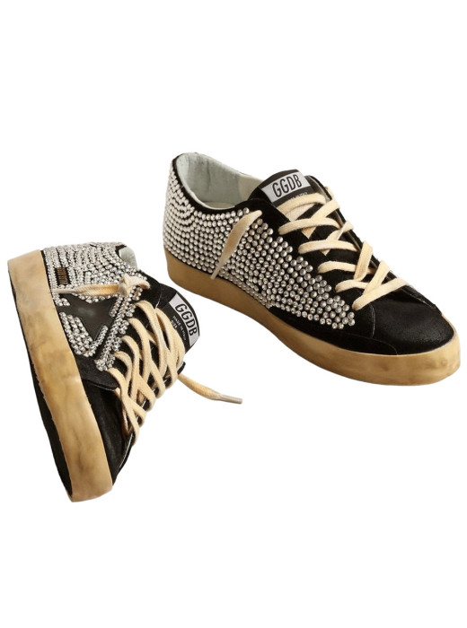 Super-Star LTD with Swarovski Crystals and Black Leather Star