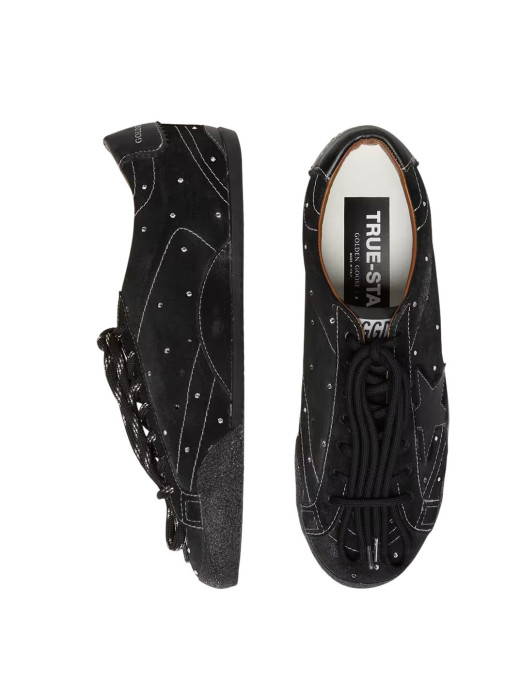 True-Star in Suede with Swarovski Crystal and Black Star