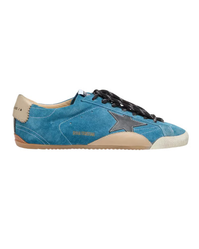 True-Star in Teal Suede with Black Star and Cream Heel Tab