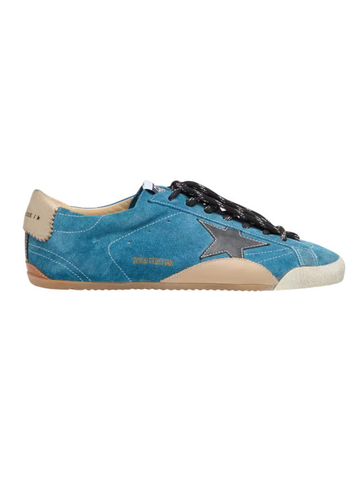 True-Star in Teal Suede with Black Star and Cream Heel Tab