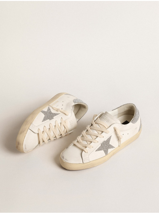 Super-Star with silver Swarovski crystal star and heel tab