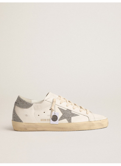 Super-Star with silver Swarovski crystal star and heel tab