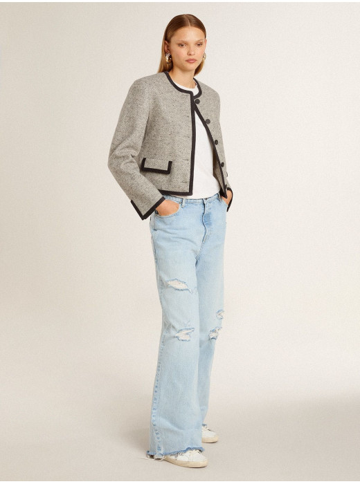 Super-Star with silver Swarovski crystal star and heel tab