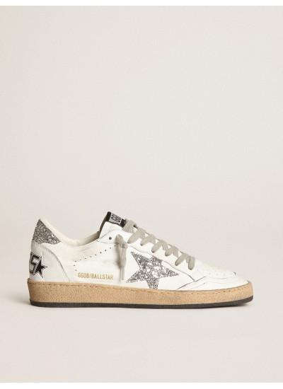 Ball Star in nappa with white star and glitter heel tab