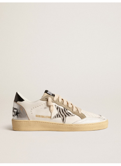 Ball Star LTD with zebra-print star and metallic leather insert Ball Star LTD with zebra-print star and metallic leather insert